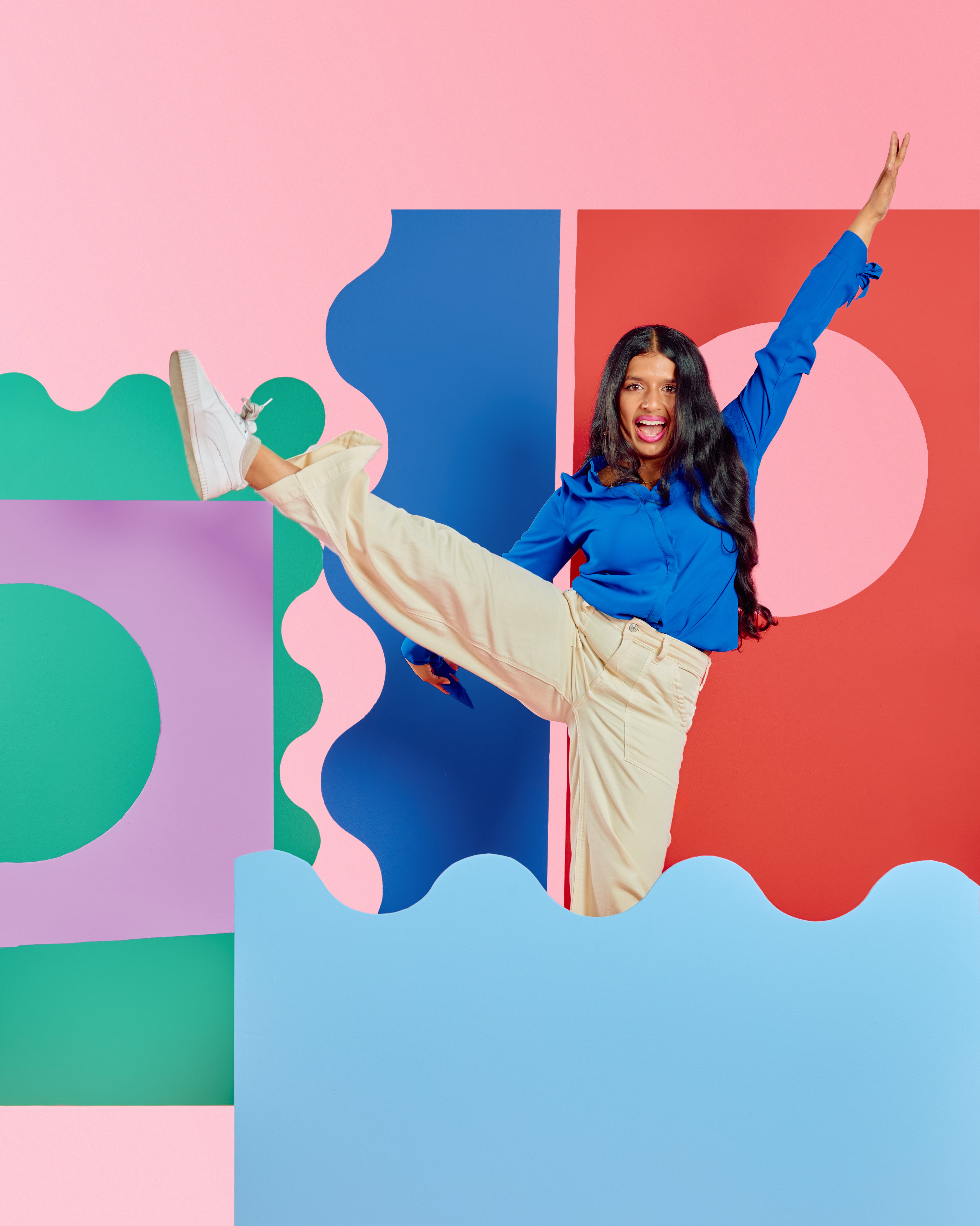 An image of Swetha in a dance pose